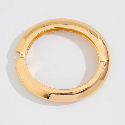 Double Layer Dainty Circle Bangle Bracelet Set