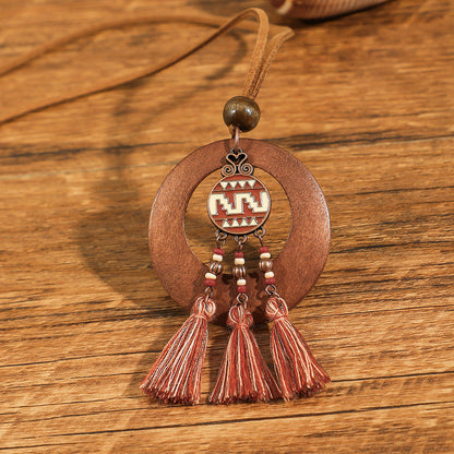 Bohemian Floral Shell Necklace Vintage Style Accessories