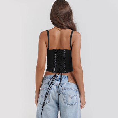 Lace String Sexy Sleeveless Spaghetti Top