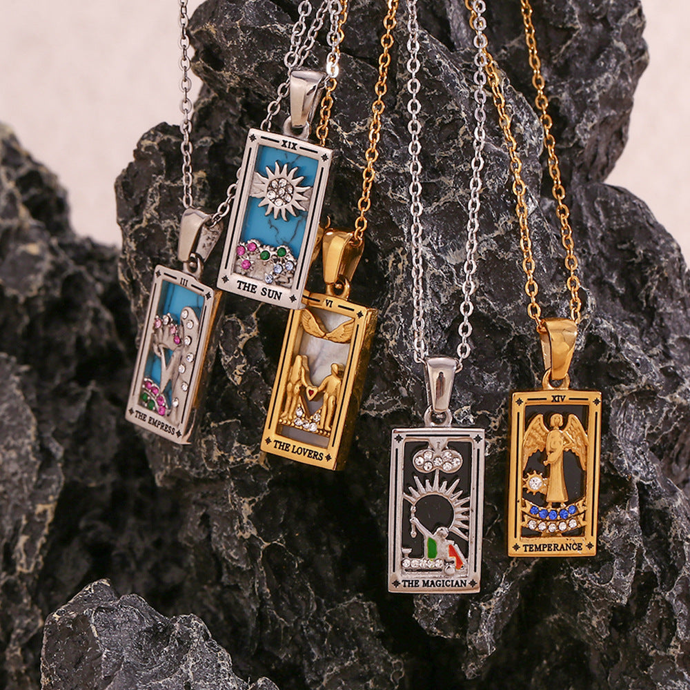 2+ Vintage Zircon Pendant Necklaces