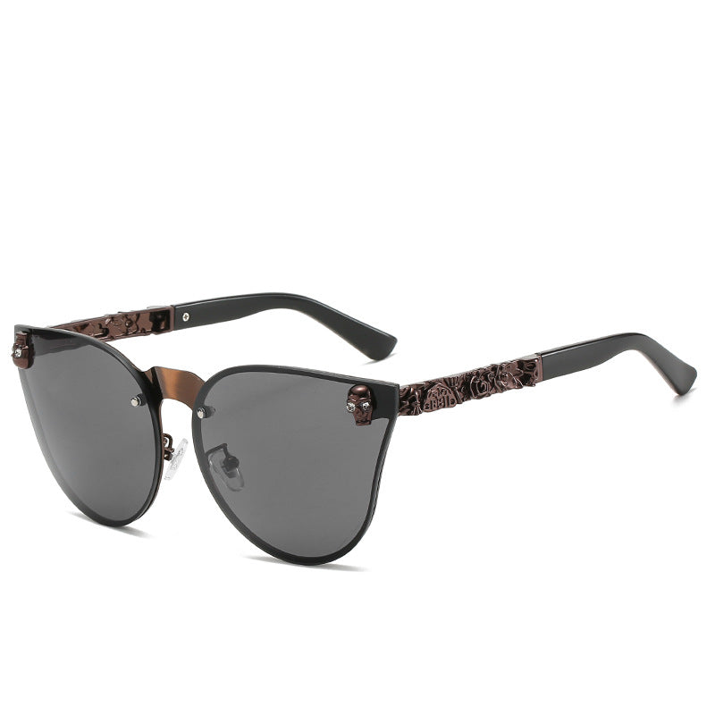 Gothic Stylish Sunglasses With Skull Design