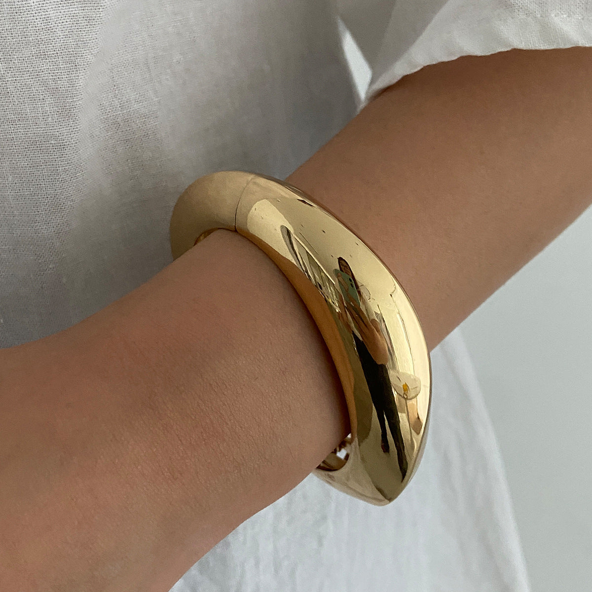Vintage Resin Textured Bangle Set Trendy Casual Bracelet