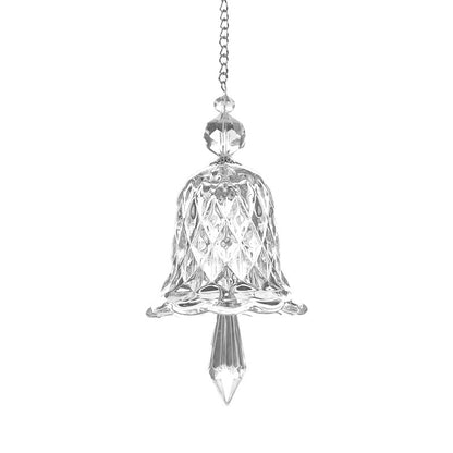 Rainbow Crystal Christmas Jingle Bell Hanging Suncatcher