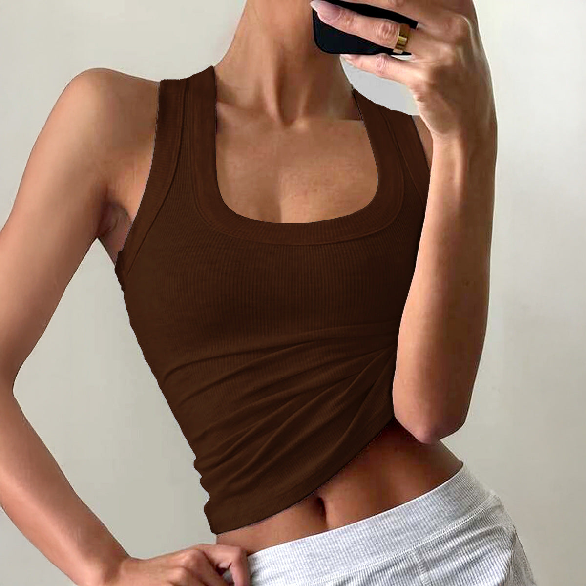 Women's Slim Fit Yoga Tank Top Casual Athletic Wear