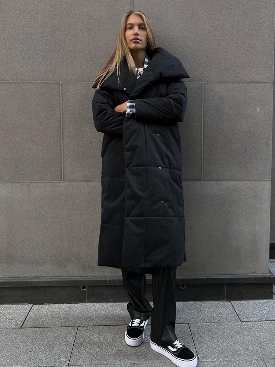 Long Padded Coat Casual Street Style