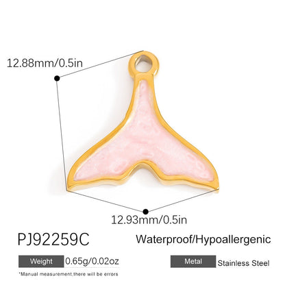 DIY Stainless Steel Shell Pendant Jewelry Trendy Fashion Necklace Bracelet Earrings