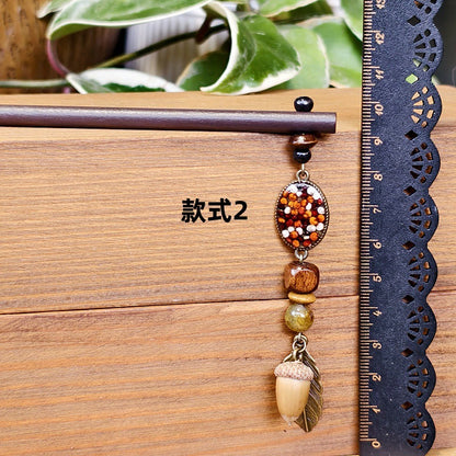 Vintage Floral Alloy Hair Stick Bohemian Headpiece