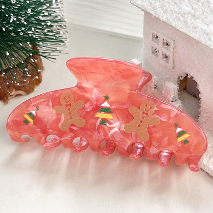 Creative Cartoon Christmas Cap Hair Claw