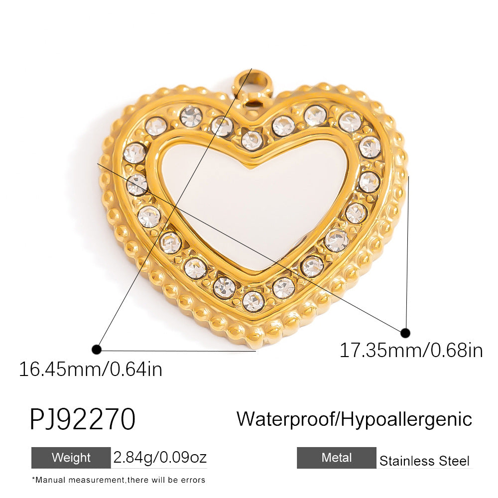 DIY Stainless Steel Shell Pendant Jewelry Trendy Fashion Necklace Bracelet Earrings