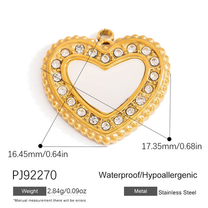 DIY Stainless Steel Shell Pendant Jewelry Trendy Fashion Necklace Bracelet Earrings