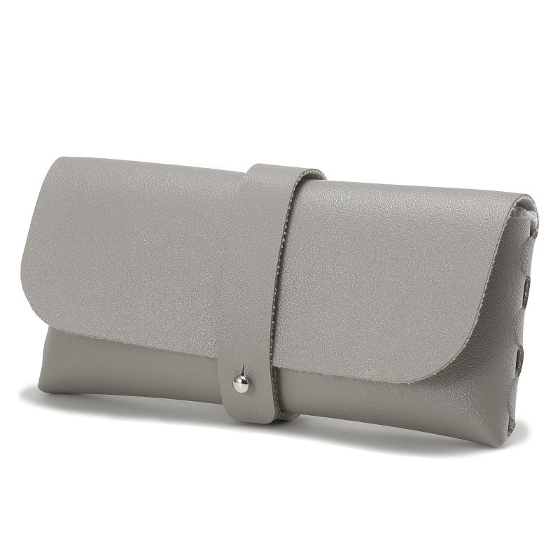 Soft PU Leather Sunglasses Case Compact Eyewear Storage Box