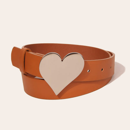 Love Shaped Punk Street Leather Belt