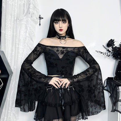 Gothic Layered Cross Chain Mini Skirt for Women