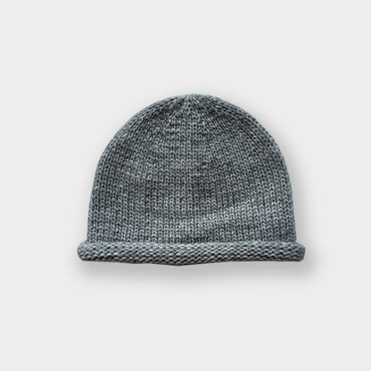 Solid Color Knitted Wool Beanie Hat for Men and Women