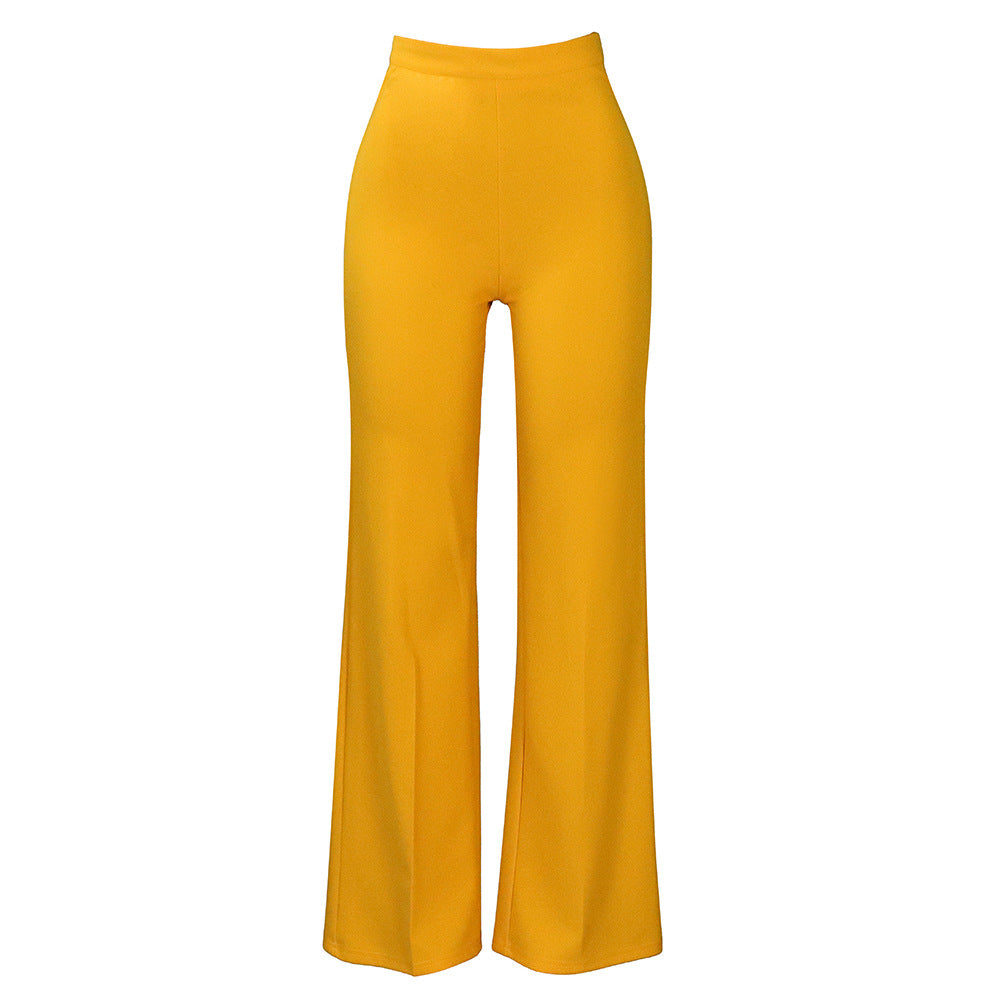 Elegant Wide-Leg Trousers For Women Comfortable All-Season Pants