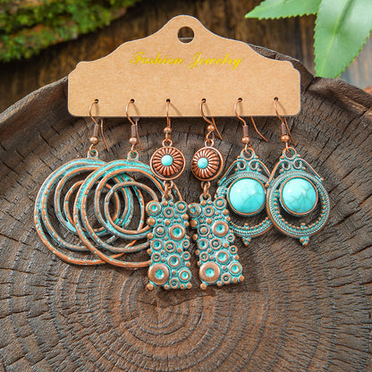 Bohemian Tassel Earrings Vintage Metal