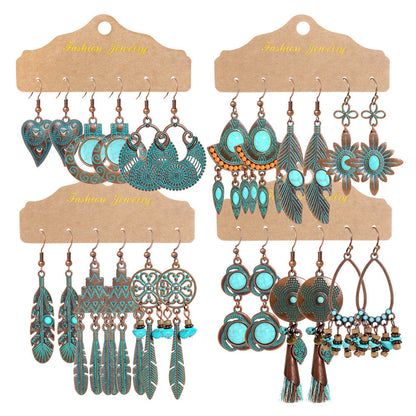 Bohemian Tassel Earrings Vintage Metal