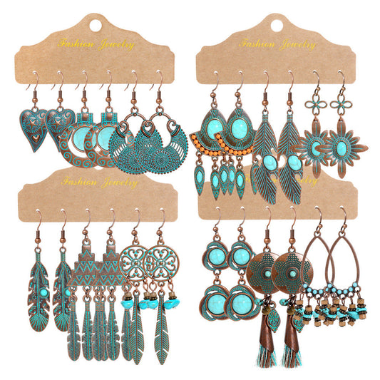 Bohemian Tassel Earrings Vintage Metal
