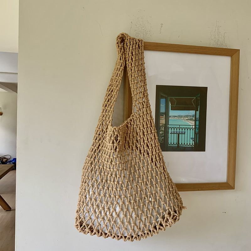Handwoven Tote Bag for Women Stylish Casual Shoulder Bag