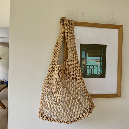 Handwoven Tote Bag for Women Stylish Casual Shoulder Bag