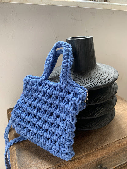 Woven Crossbody Bag for Women Stylish Cotton Blend Daily Use