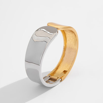 Creative Geometric Open Cuff Bracelet Women Alloy Fashion