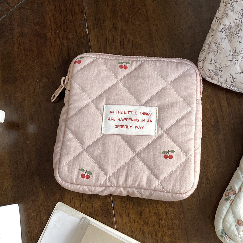 Cute Portable Makeup Bag Zip Pouch Organizer