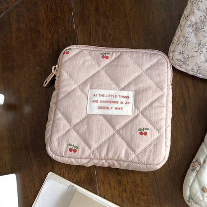 Cute Portable Makeup Bag Zip Pouch Organizer