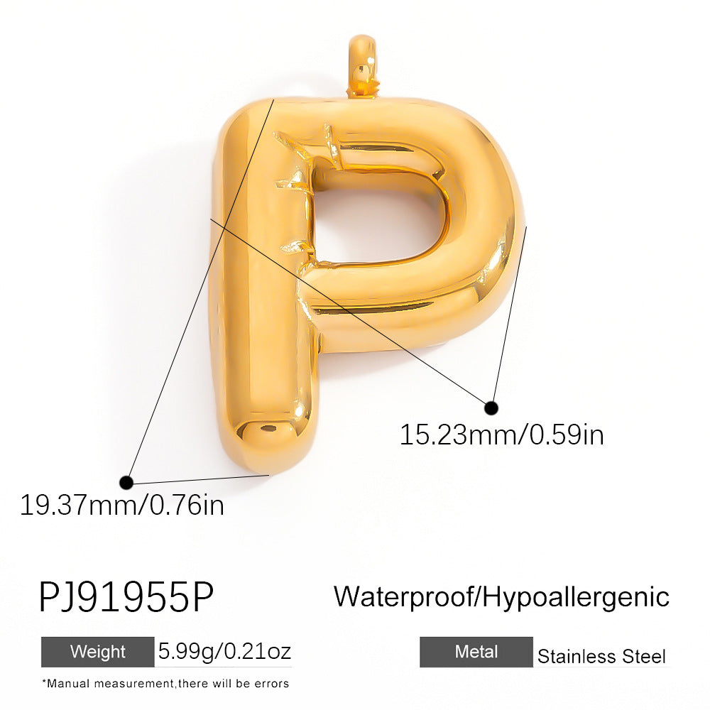 Stylish Stainless Steel Letter Pendant Jewelry