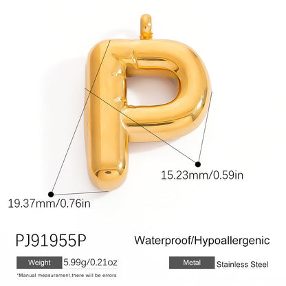 Stylish Stainless Steel Letter Pendant Jewelry