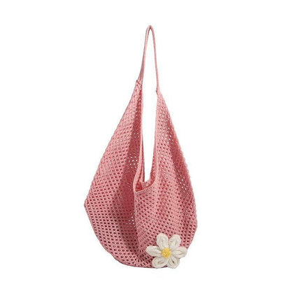 Trendy Woven Tote Bag Casual Chic Handbag