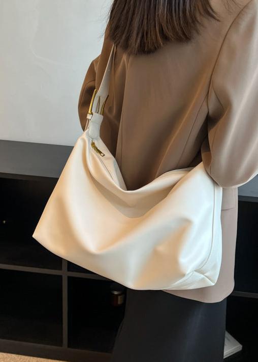 Oversized Hobo Bag Premium PU Material Crescent