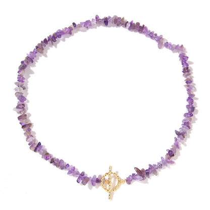 Vintage Irregular Stone Bead Necklace