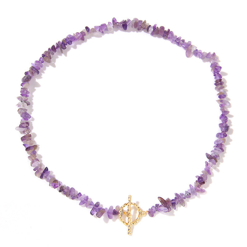Vintage Irregular Stone Bead Necklace