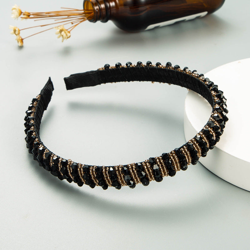 Handcrafted Beaded Headband Stylish Daily Hair Accessory
