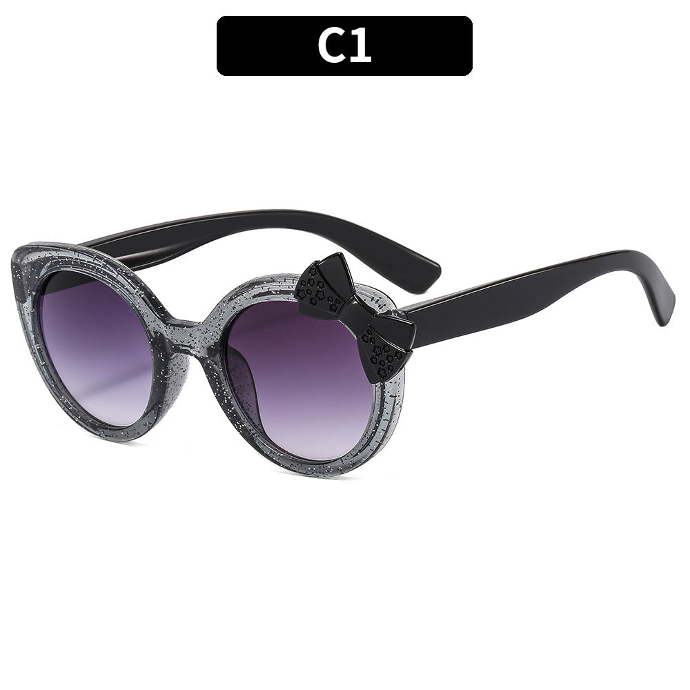 Cute Kids' Butterfly Knot Sunglasses UV400 Protection