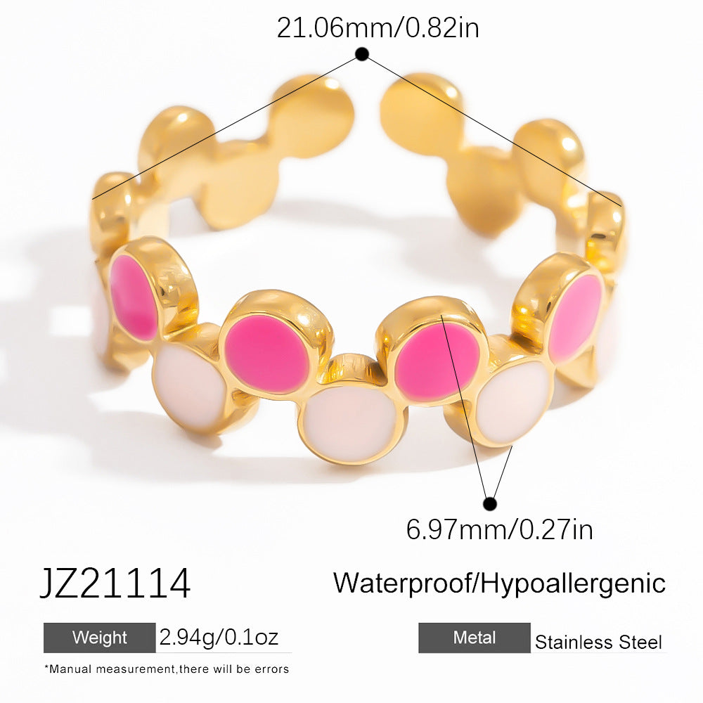 Trendy Open-Style Titanium Steel Rings for Women