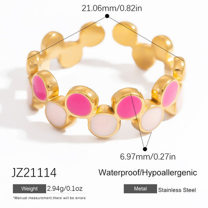 Trendy Open-Style Titanium Steel Rings for Women