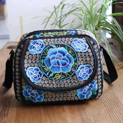 Ethnic Style Single Shoulder Crossbody Embroidery Bag Women'S Bag