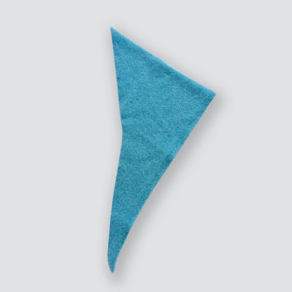 Solid Color Knitted Wool Blend Triangle Scarf for Women