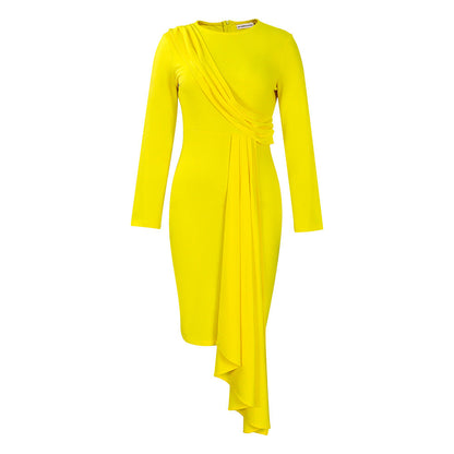 Elegant Ol Style Pencil Dress With Long Sleeves