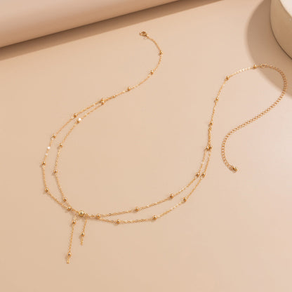 Trendy Double Layered Tassel Waist Chain