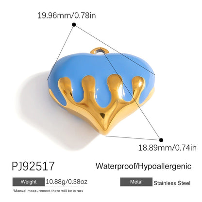 Luxury Heart-Shaped Stainless Steel DIY Jewelry Accessories Bracelet Necklace