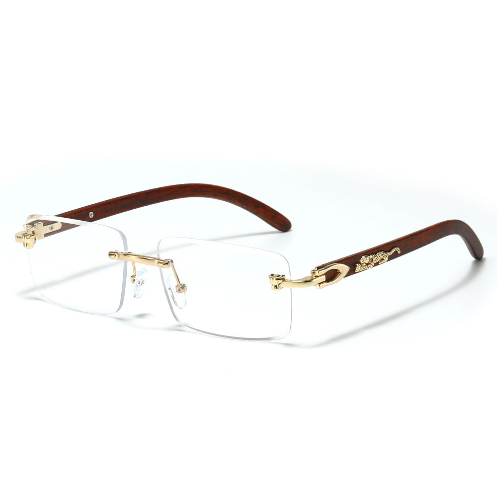 Trendy Leopard Decor Square Sunglasses for Men