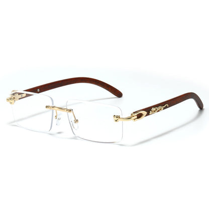 Trendy Leopard Decor Square Sunglasses for Men