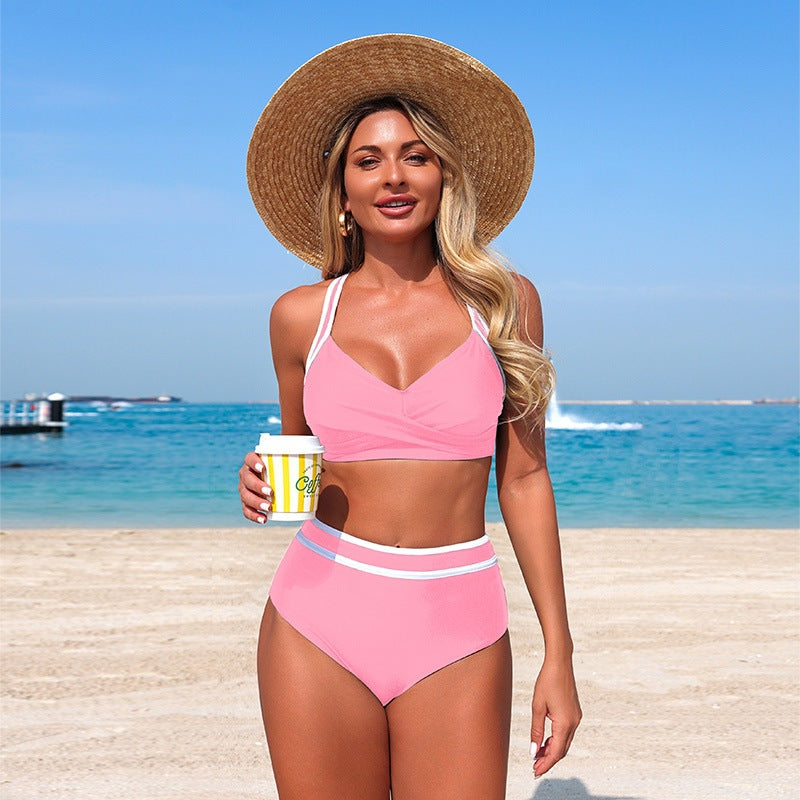 New Women'S Bikinis High Elastic Quick-Dry Swimwear