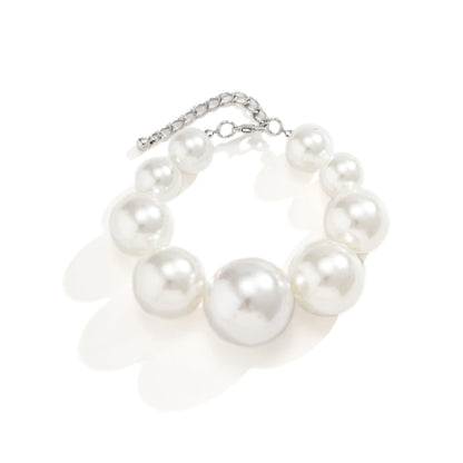 Vintage Style Faux Pearl Beaded Necklace Artisan Design Jewelry