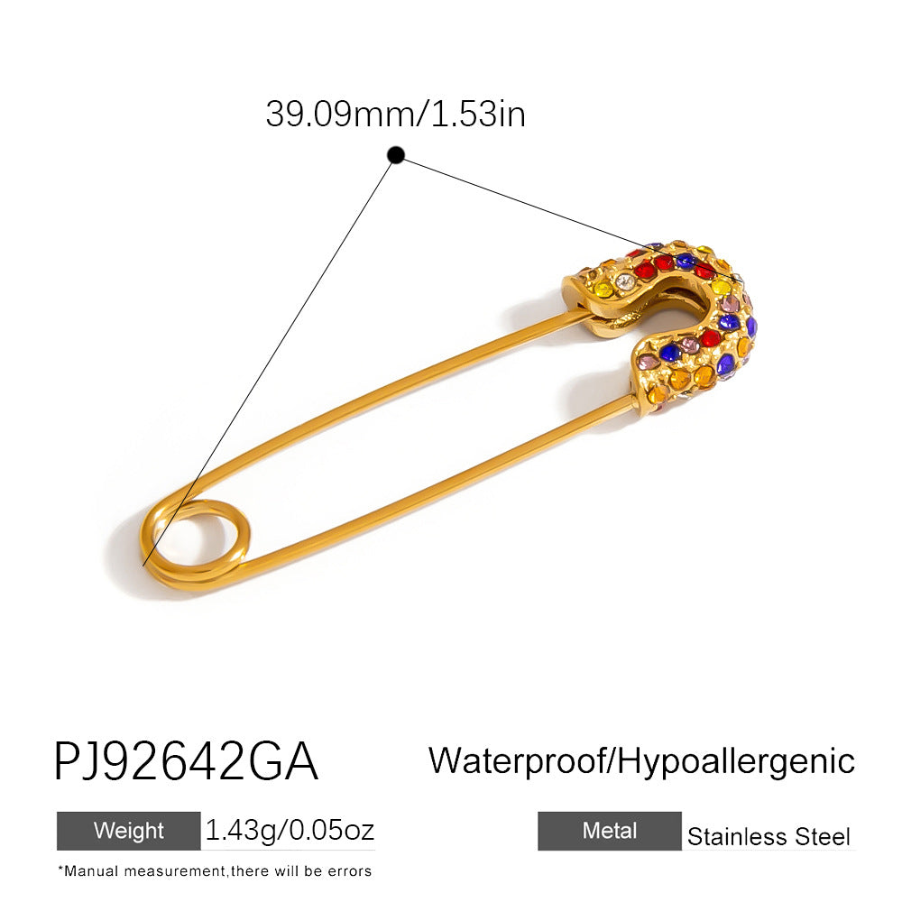 Colorful Oil-Drop Fish Heart Pendant Steel DIY Jewelry Accessories