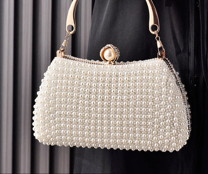 Elegant Pearl Evening Clutch Bag for Parties