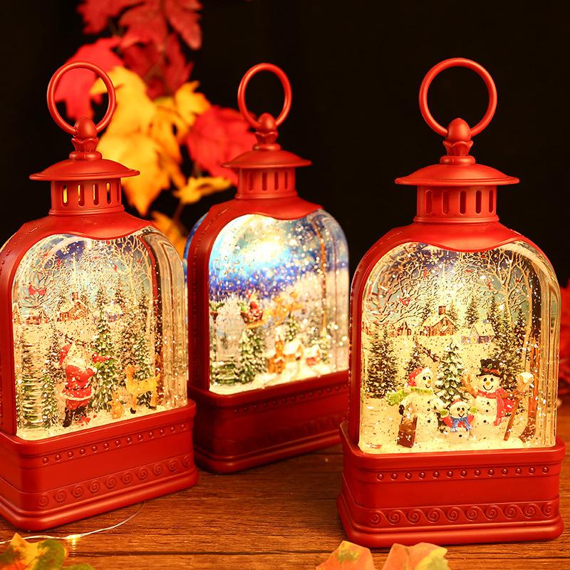 Christmas Scene Decoration Decorations Storefront Music Box Portable Children'S Birthday Gift